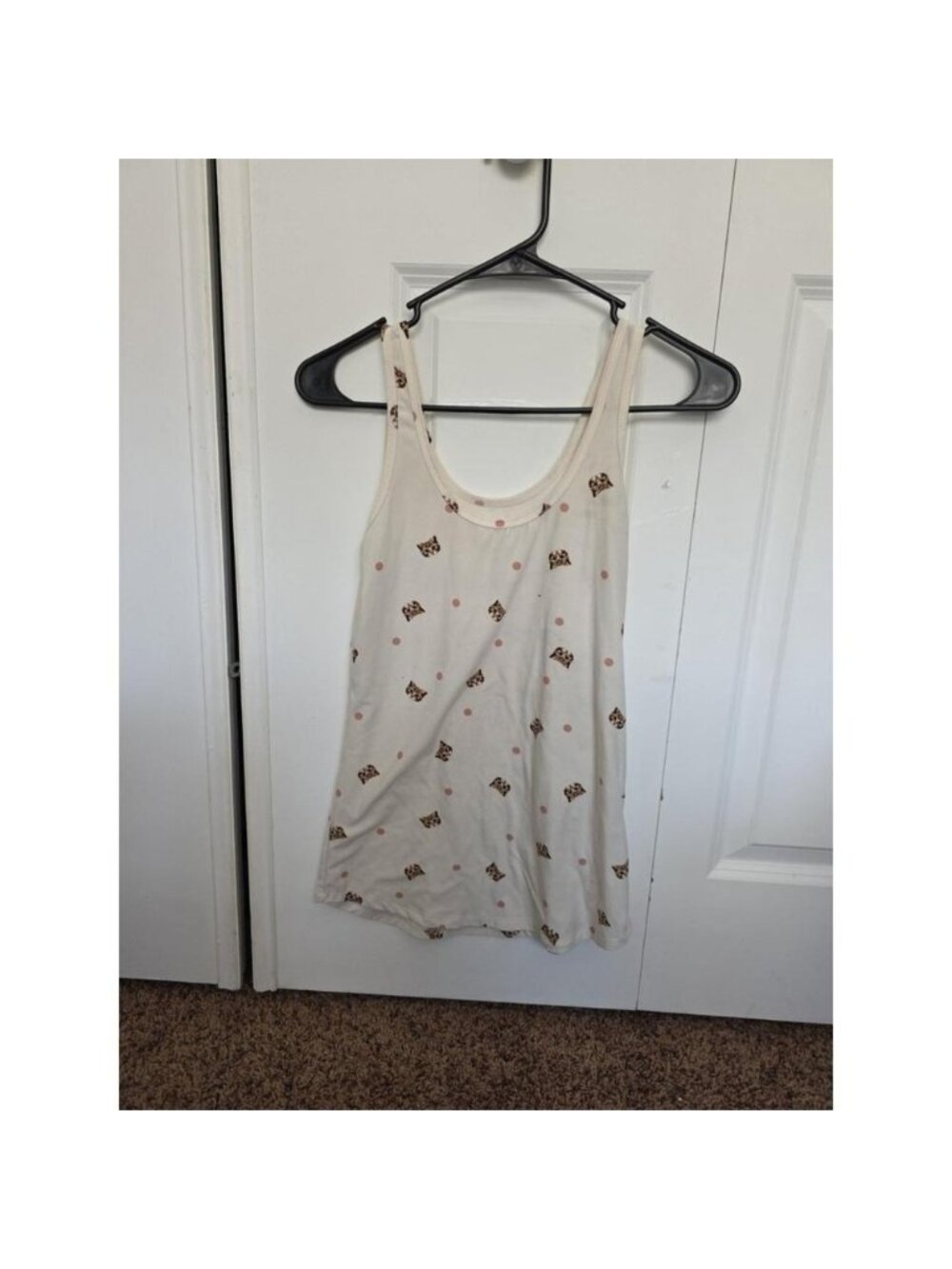 White Tank Top With Cats